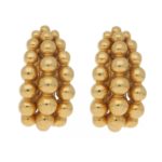 Boucheron "Grains de Raisin" clip earrings in yellow gold