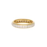 Lucida full eternity ring, yellow gold and platinum