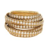 de Grisogono "Allegra" diamond ring in yellow gold