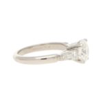 Asprey Diamond Solitaire Engagement Ring Platinum