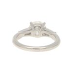 Asprey Diamond Solitaire Engagement Ring Platinum