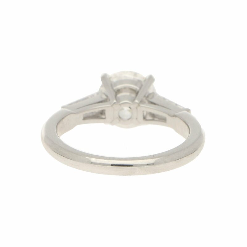 Asprey Diamond Solitaire Engagement Ring Platinum