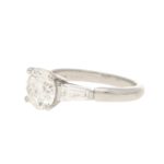 Asprey Diamond Solitaire Engagement Ring Platinum