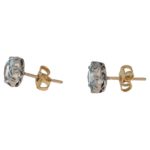 Aquamarine Stud Earrings in antique settings