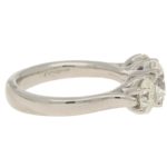 2.55ct Three-Stone Graduating Diamond Ring in Platinum