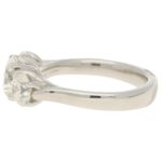 2.55ct Three-Stone Graduating Diamond Ring in Platinum