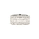 3.71ct Baguette-Cut Diamond Fancy Full Eternity Ring in Platinum