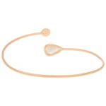 Rose-Cut Diamond Cuff Bracelet in 14kt Rose Gold