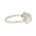 Elegant four stone diamond ring