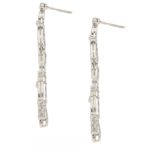 Fancy pair of diamond drop earrings