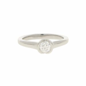 Diamond 0.33ct Solitaire Engagement Ring in Platinum