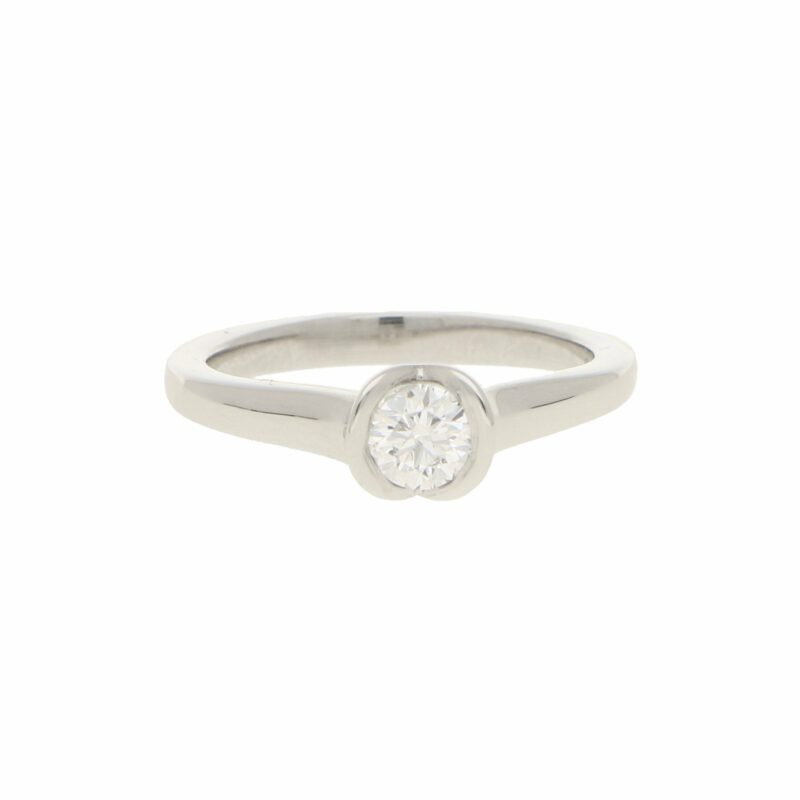 Diamond 0.33ct Solitaire Engagement Ring in Platinum