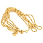 Draperie Six-Row Bead-Link Bracelet in Yellow Gold, 1990s