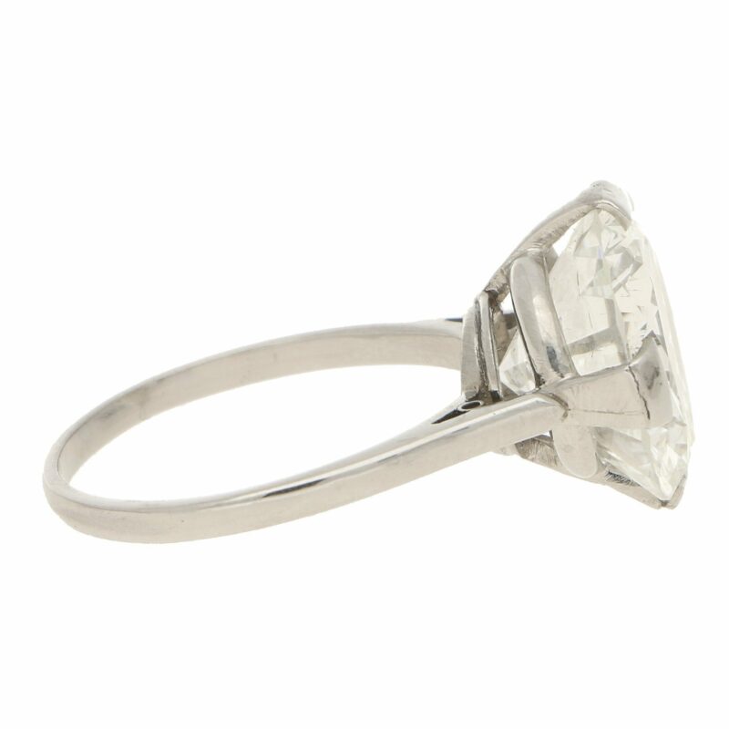 Art Deco 7.49ct Diamond Solitaire Engagement Ring