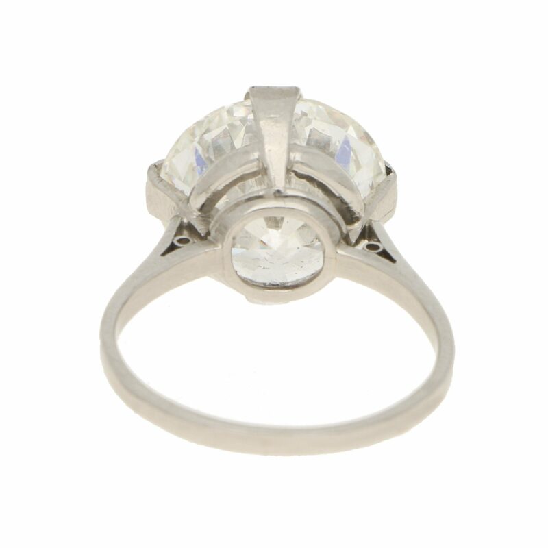 Art Deco 7.49ct Diamond Solitaire Engagement Ring