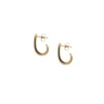 14ct yellow gold diamond set earrings