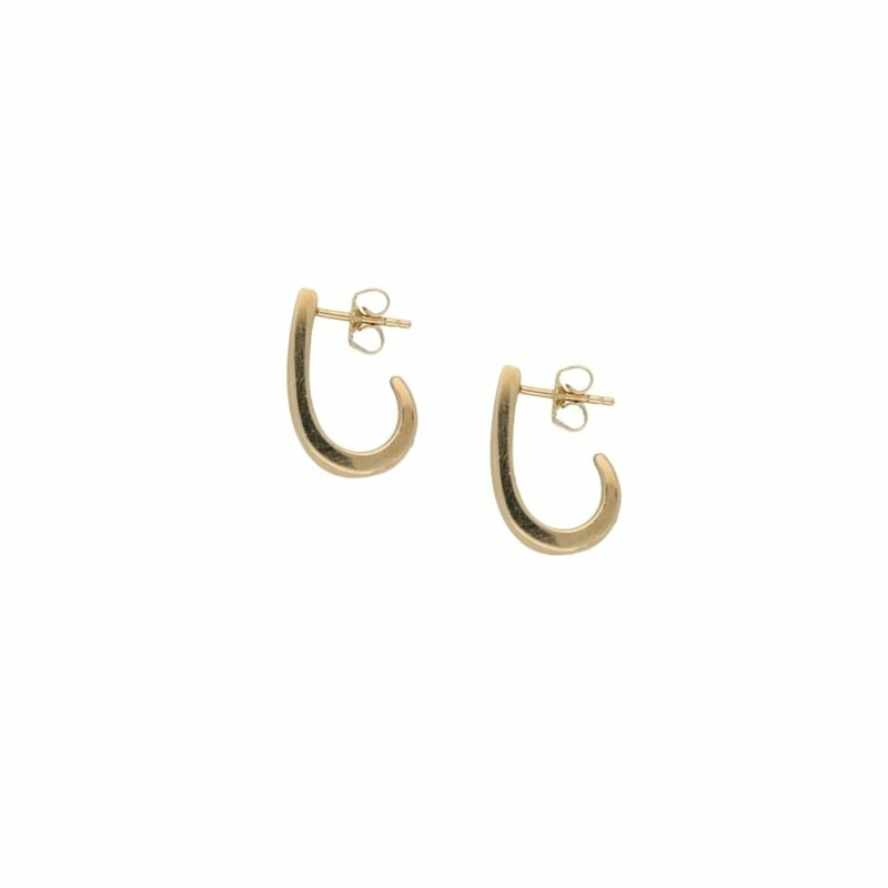 14ct yellow gold diamond set earrings