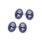 Panda bear cufflinks