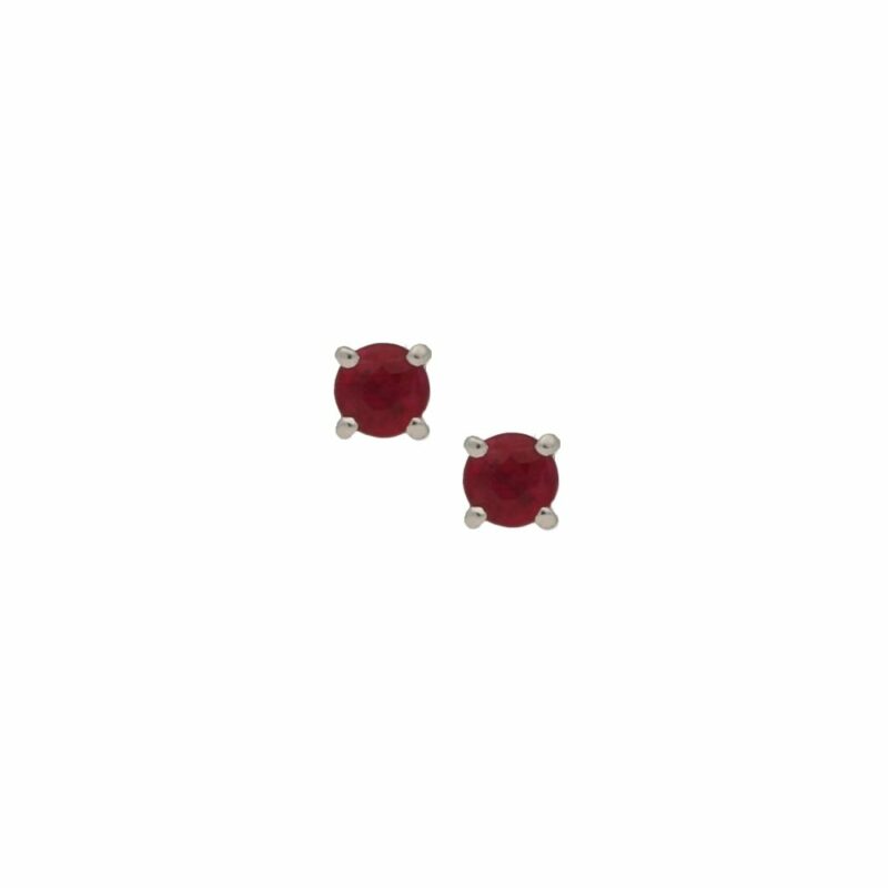 18ct gold ruby stud earrings