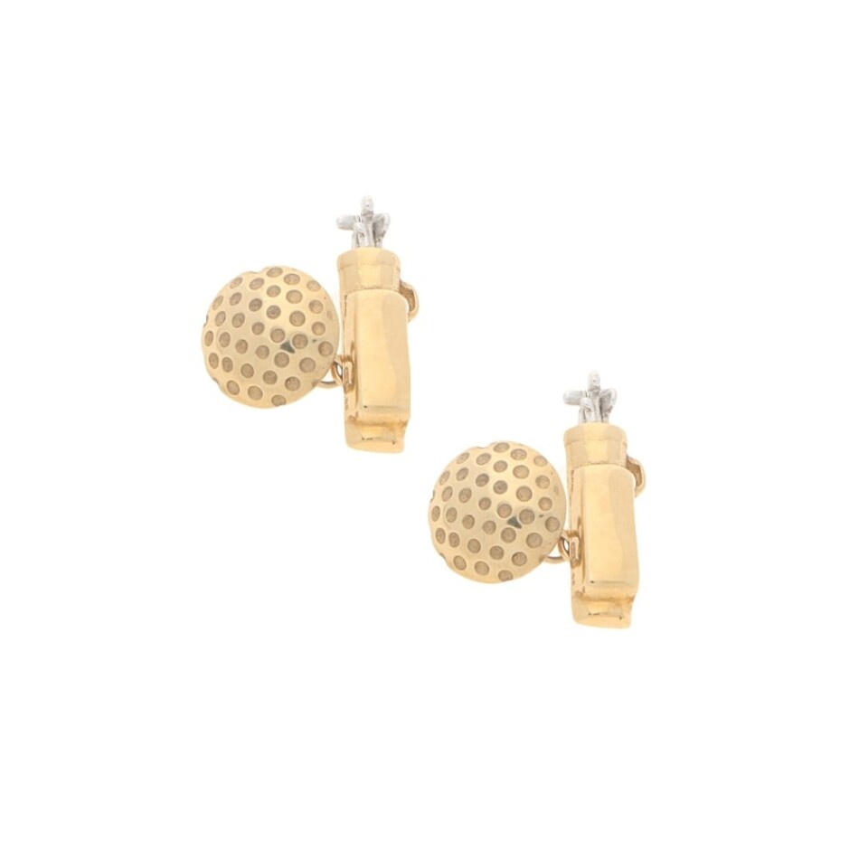 9ct gold golf cufflinks
