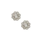 Diamond Floral cluster studs