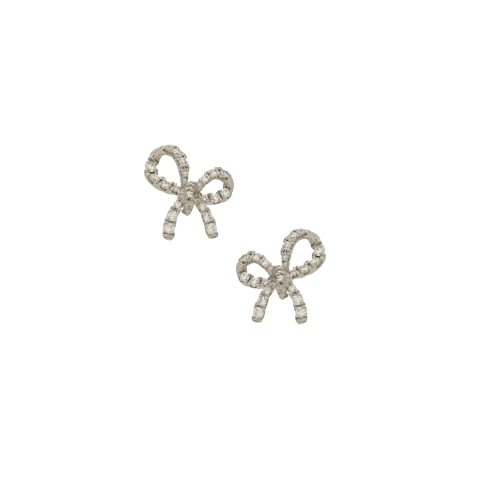 Diamond Bow Stud Earrings at Susannah Lovis Jewellers