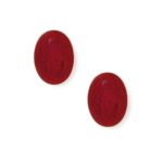 Red Enamel Chain Link Cufflinks