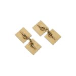 Vintage Cartier 14K gold cufflinks