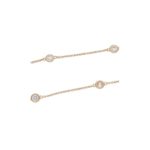 18ct rose gold diamond set chain