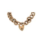 Vintage 9ct gold classic charm bracelet