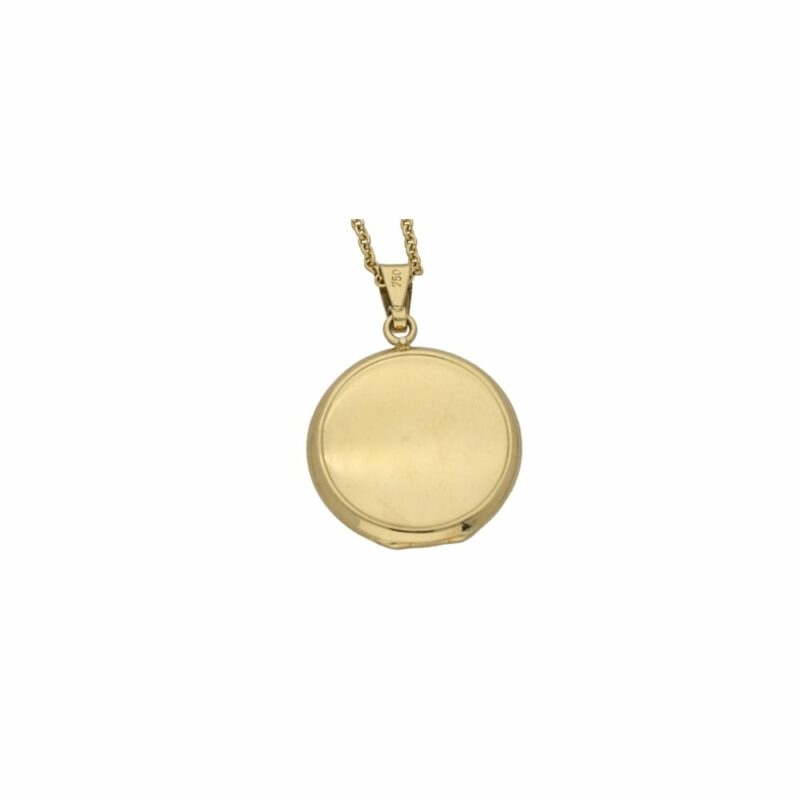 Yellow Gold Locket in Solid 18K Gold