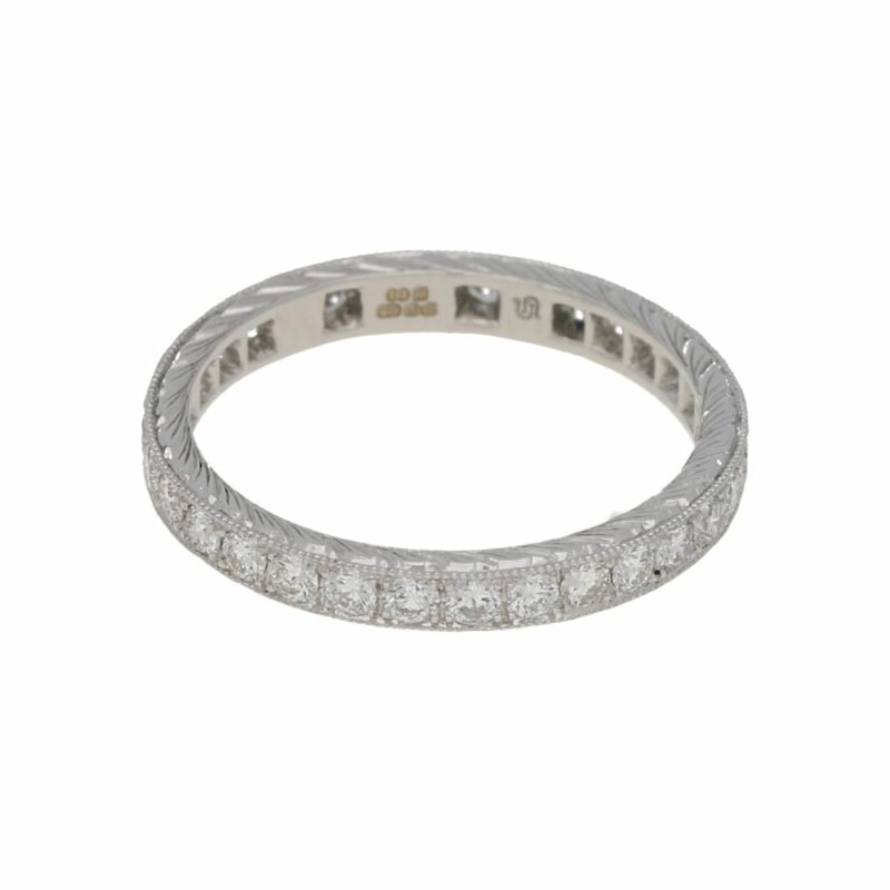 Vintage Style Diamond Full Eternity Ring