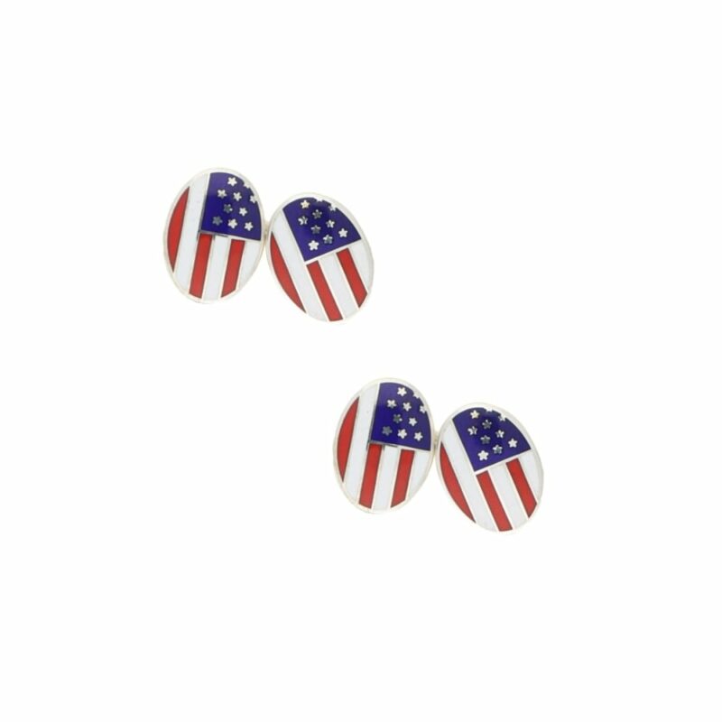 USA flag cufflinks