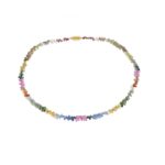 Multi gem briolette necklace