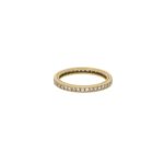 18ct yellow gold grain set diamond full eternity ring
