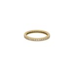 18ct yellow gold grain set diamond full eternity ring