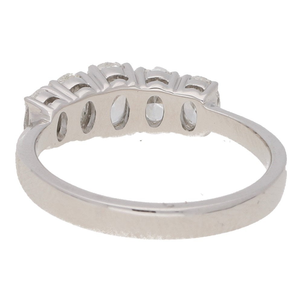 Certified Vintage Round and Tapered Baguette Ring at Susannah Lovis  Jewellers