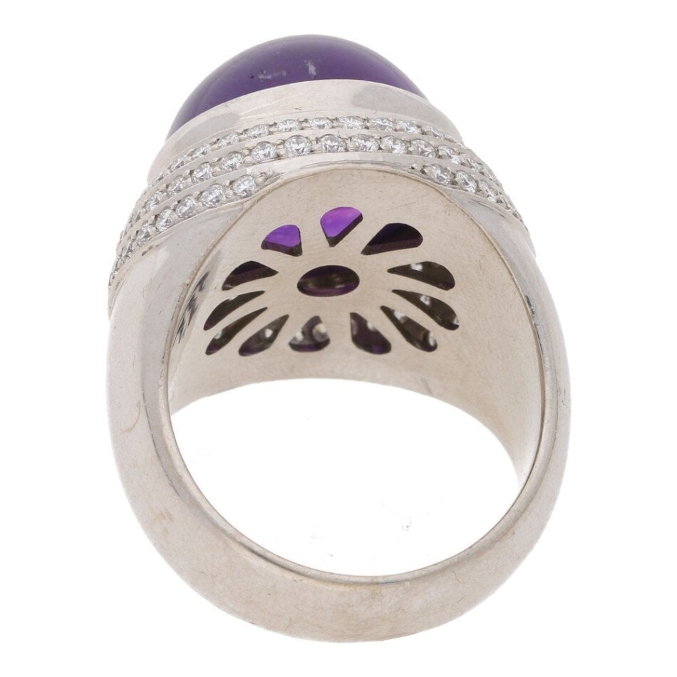 Theo Fennell Amethyst and Diamond Ring