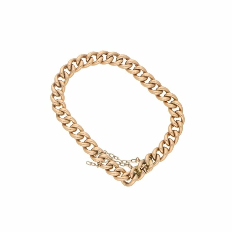 15kt rose gold charm bracelet