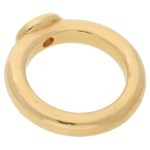 Chaumet yellow gold and diamond rubover ring