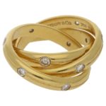 18ct gold Russian wedding band