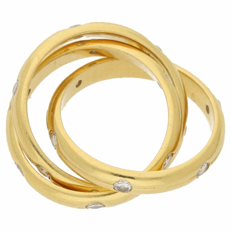 18ct gold Russian wedding band