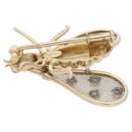 Chaumet Paris Diamond Gold Bug Brooch