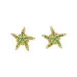 Temple St. Clair Gold Starfish shaped earrings