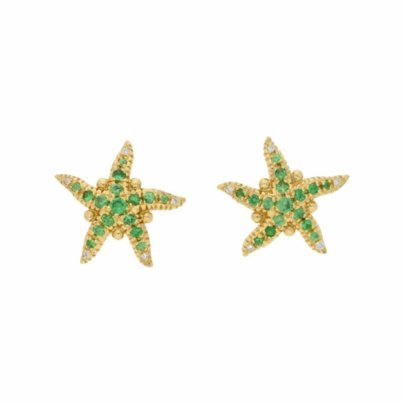 Temple St. Clair Gold Starfish shaped earrings