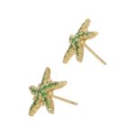 Temple St. Clair Gold Starfish shaped earrings