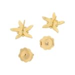 Temple St. Clair Gold Starfish shaped earrings