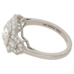 Art Deco Style Diamond Engagement Ring in Platinum