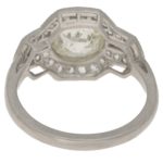 Art Deco Style Diamond Engagement Ring in Platinum