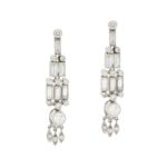 Art Deco Style Diamond Drop Earrings